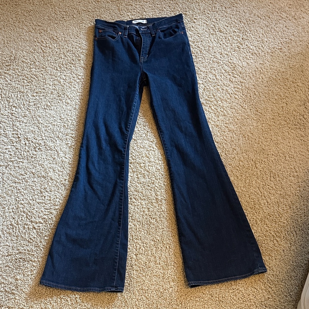 Madewell Dark Blue Flare Jeans